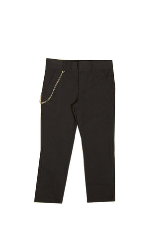 Brushed Cotton Skinny Pant with Removable Chain